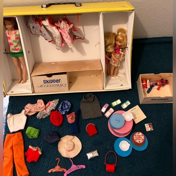 Skipper and skooter Mattel doll carrying case vintage 1963 - Picture 15 of 16